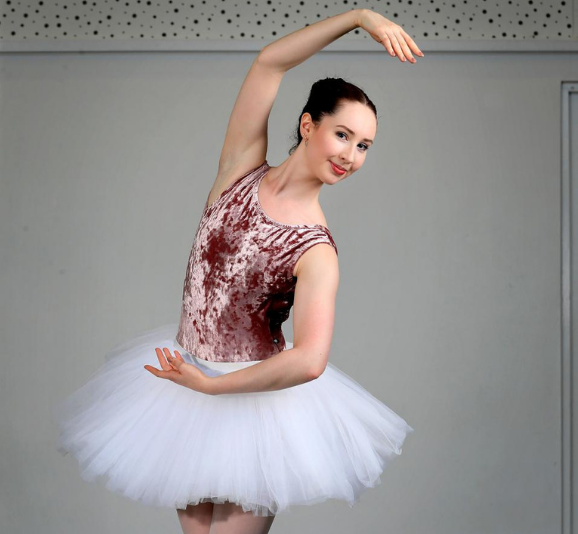 NWT Main Street Ballet Dance dress attached Romantic Skirt Copen Ch/Ldies Tulle 